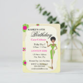 Einladungen zu einer echten Hübschen Girls Geburts (Stehend Vorderseite)