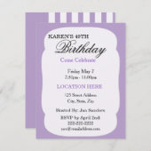 Einladungen zu einer einfachen Lavendel (Vorne/Hinten)