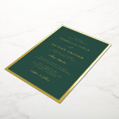 Einladungen zu einer Green Gold Foil Hochzeit (Gedreht)