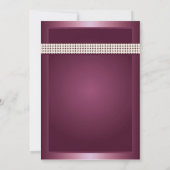 Einladungen zu einer Hochzeit mit Burgund (Rückseite)