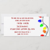 Einladungen zu einer Lights-Holiday-Party (Rückseite)