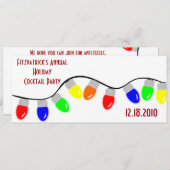 Einladungen zu einer Lights-Holiday-Party (Vorne/Hinten)