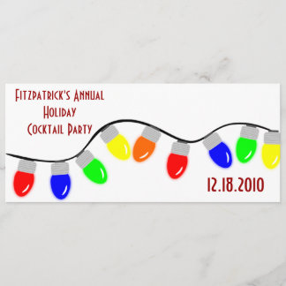 Einladungen zu einer Lights-Holiday-Party