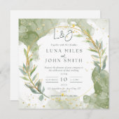 Einladungen zu einer maßgeschneiderten Grün- und G (Vorne/Hinten)