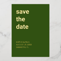 Einladungen zu einer Waldgrüne Save the Date