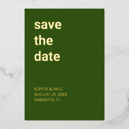 Einladungen zu einer Waldgrüne Save the Date