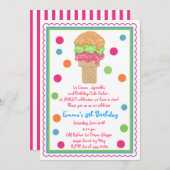 Einladungen zu Eiskrem (Vorne/Hinten)