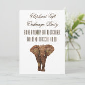 Einladungen zu Elefanten-Geschenkartikeln (Stehend Vorderseite)