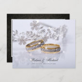 Einladungen zu Eleganten Hochzeitsband (Vorne/Hinten)