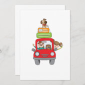 Einladungen zu Familienurlaub (Vorne/Hinten)