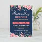 Einladungen zu farbigen Blume (Stehend Vorderseite)