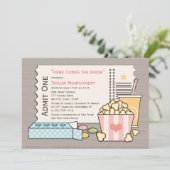 Einladungen zu Film Themed Bridal Shower (Stehend Vorderseite)