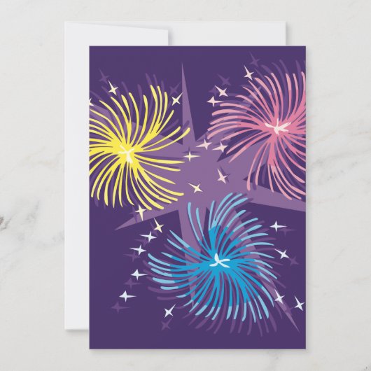 Einladungen zu Fireworks-Displays (Vorderseite)