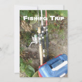 Einladungen zu Fischfang oder Camping (Vorderseite)