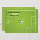 Einladungen zu Fußballfeldern (Vorne/Hinten)