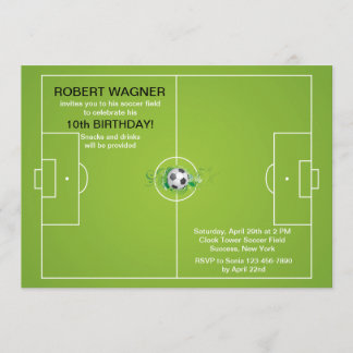 Einladungen zu Fußballfeldern