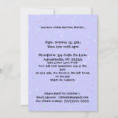 Einladungen zu Geburtstagsfeiern LILA (Rückseite)