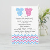 Einladungen zu geschlechtsspezifischem Party oder  (Stehend Vorderseite)