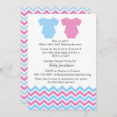 Einladungen zu geschlechtsspezifischem Party oder  (Vorne/Hinten)