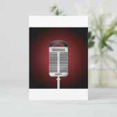 Einladungen zu gespenstischem Mikrofon (Stehend Vorderseite)