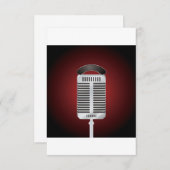 Einladungen zu gespenstischem Mikrofon (Vorne/Hinten)