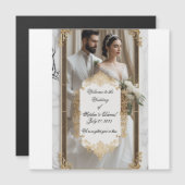 Einladungen zu Golden Vows (Vorne/Hinten)