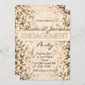 Einladungen zu goldener Funkellicht (Vorne/Hinten)