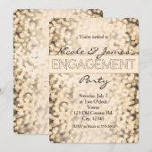 Einladungen zu goldener Funkellicht (Vorne/Hinten)