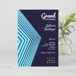 Einladungen zu Grand Opening Blue Neon