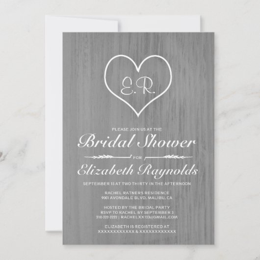 Einladungen zu Grauland Bridal (Vorderseite)