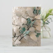 Einladungen zu grünen Schmetterlingen (Stehend Vorderseite)