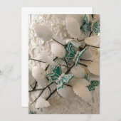 Einladungen zu grünen Schmetterlingen (Vorne/Hinten)