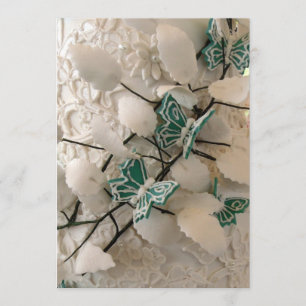 Einladungen zu grünen Schmetterlingen