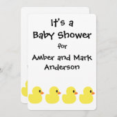 Einladungen zu Gummi Ducky (Vorne/Hinten)