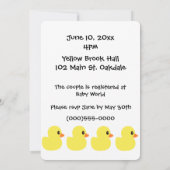 Einladungen zu Gummi Ducky (Rückseite)