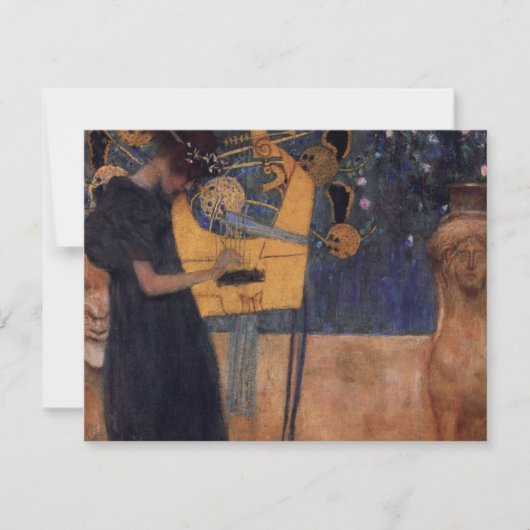 Einladungen zu Gustav Kllimt Harp (Vorderseite)