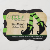 Einladungen zu Halloween-Hexenmeister (Vorne/Hinten)