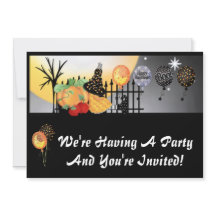 Einladungen zu Halloween-Party