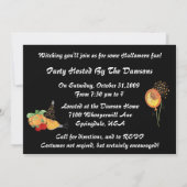 Einladungen zu Halloween-Party (Rückseite)