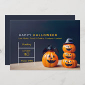 Einladungen zu Halloween-Party (Vorne/Hinten)