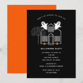 Einladungen zu Halloween-Party (Vorne/Hinten)