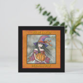 Einladungen zu Halloween-Party (Stehend Vorderseite)