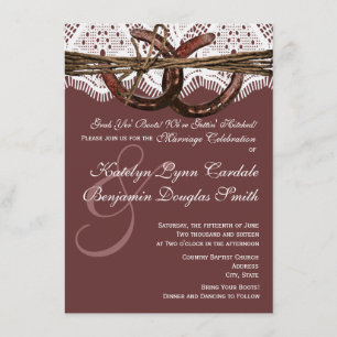 Einladungen zu Hitched Horseshoe Hochzeiten