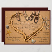 Einladungen zu Hochzeiten am Gay Beach (Vorne/Hinten)