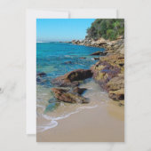 Einladungen zu Hochzeiten am Rocky Beach (Rückseite)