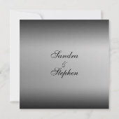 Einladungen zu Hochzeiten im Schwarzen und Weißen  (Rückseite)