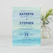 Einladungen zu Hochzeiten im Wasser (Stehend Vorderseite)