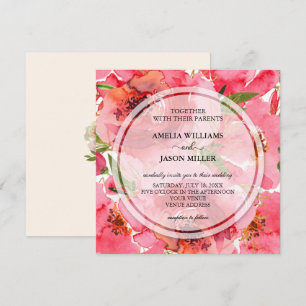Einladungen zu Hochzeiten in Aquarellfarben