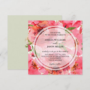 Einladungen zu Hochzeiten in Aquarellfarben