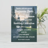 Einladungen zu Hochzeiten in den Mountain Stream (Stehend Vorderseite)